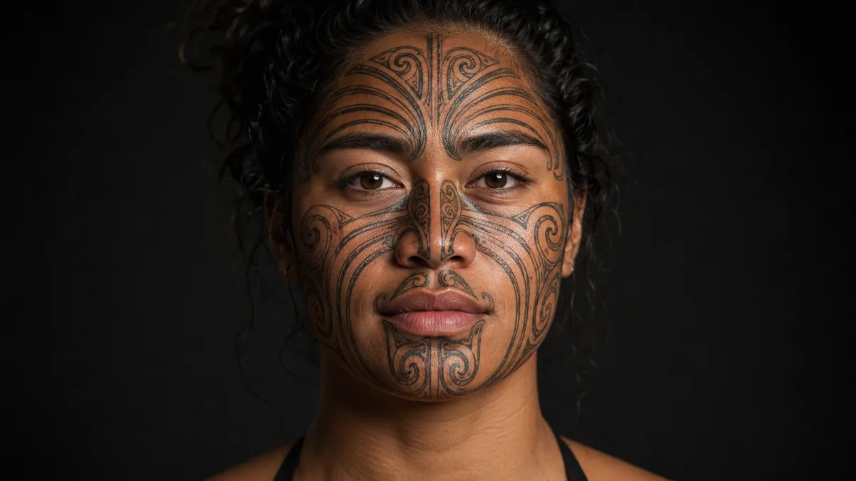 Maori Face Tattoo tattoo