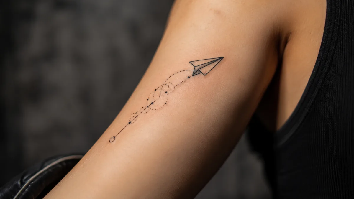 Paper Plane Tattoo tattoo
