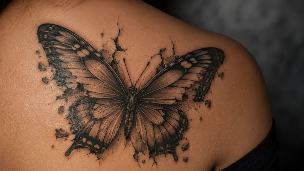Strength Butterfly Tattoo tattoo
