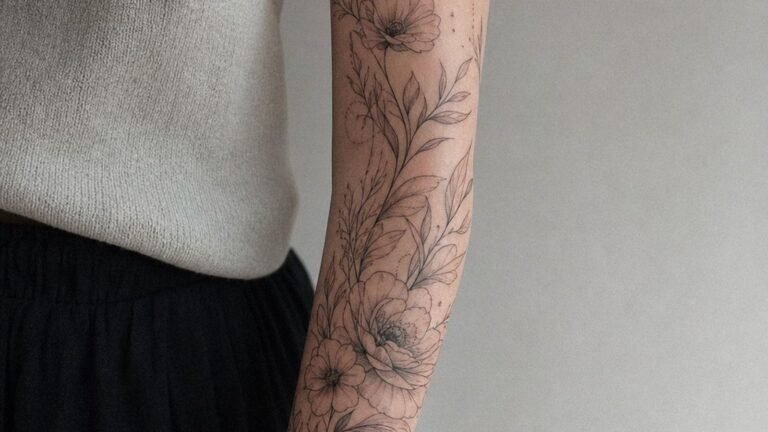 I Planned Feminine Tattoo Sleeves, These Ideas Finally Flowed