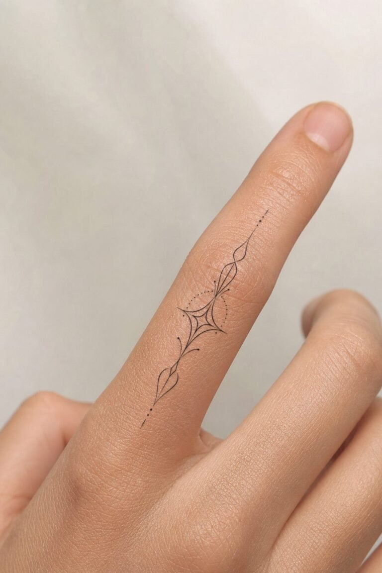 Finger Word Tattoo Ideas