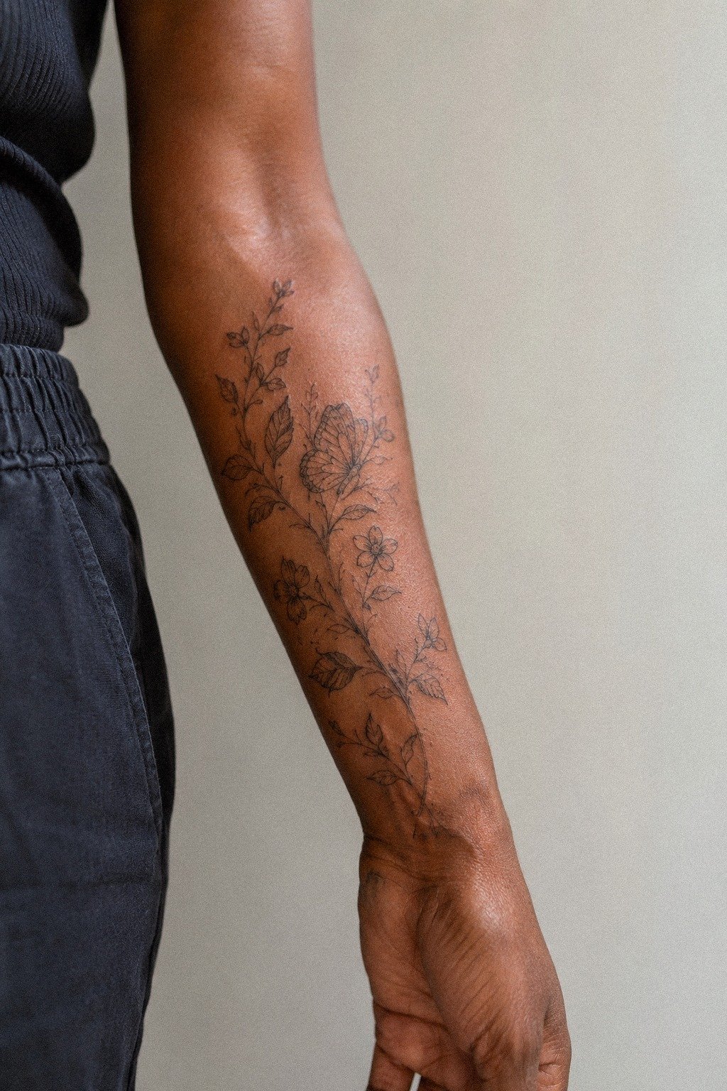 Extended the design toward my forearm
