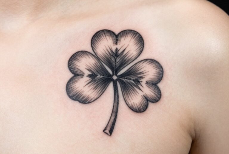 Four Leaf Clover Tattoo Meaning: Luck, Love & Irish Heritage