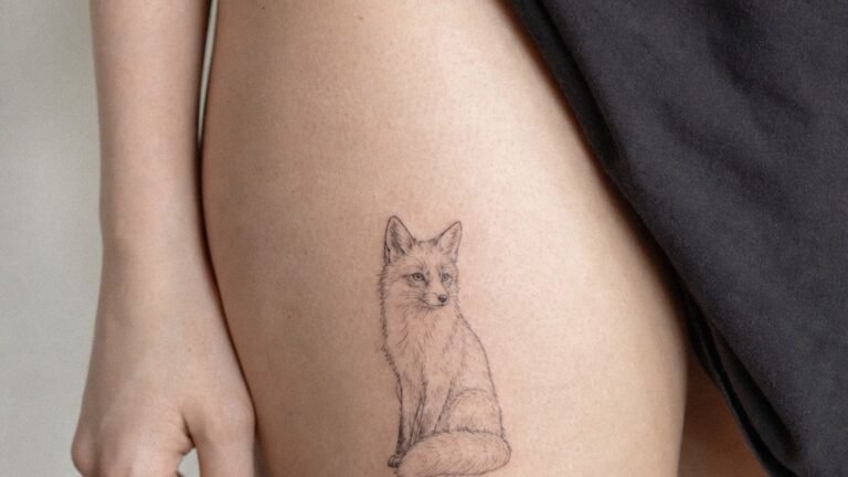 I Wanted My Fox Tattoo To Feel Clever, This Finally Worked