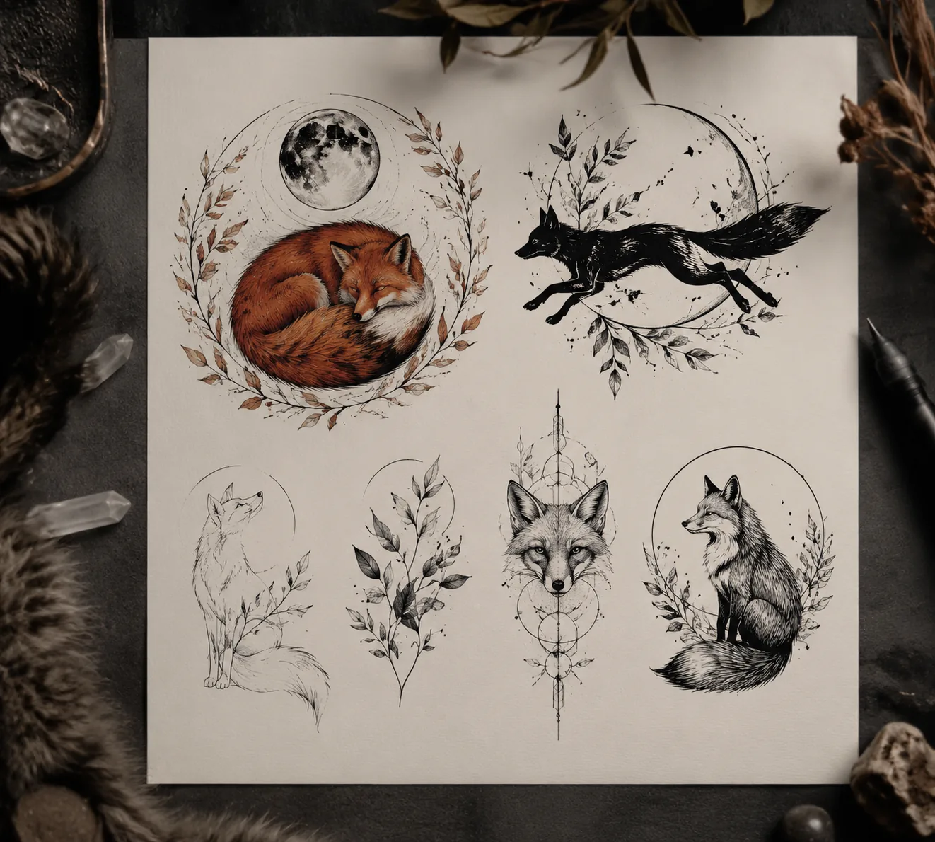 Fox tattoo meaning clever wild animal design board