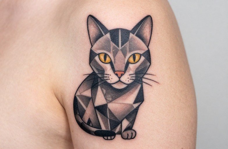 Geometric Cat Tattoos: Complete Style Guide