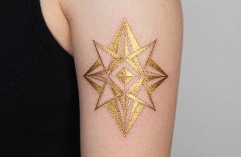 Geometric Gold Tattoos: Complete Style Guide