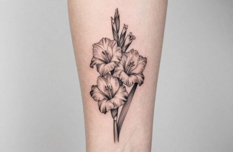 Gladiolus Tattoo Meaning: Strength, Memory, and August Births