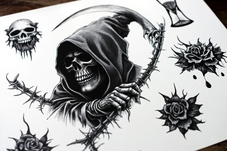 Grim Reaper Tattoo Meaning: Mortality, Memento Mori and the Duality of Life and Death