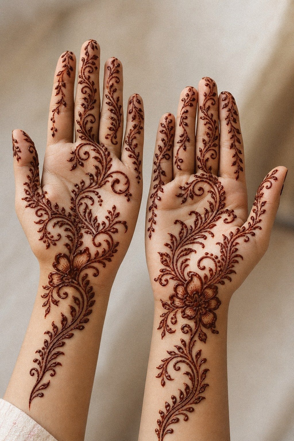 Why does Arabic vine flow look so clean?
