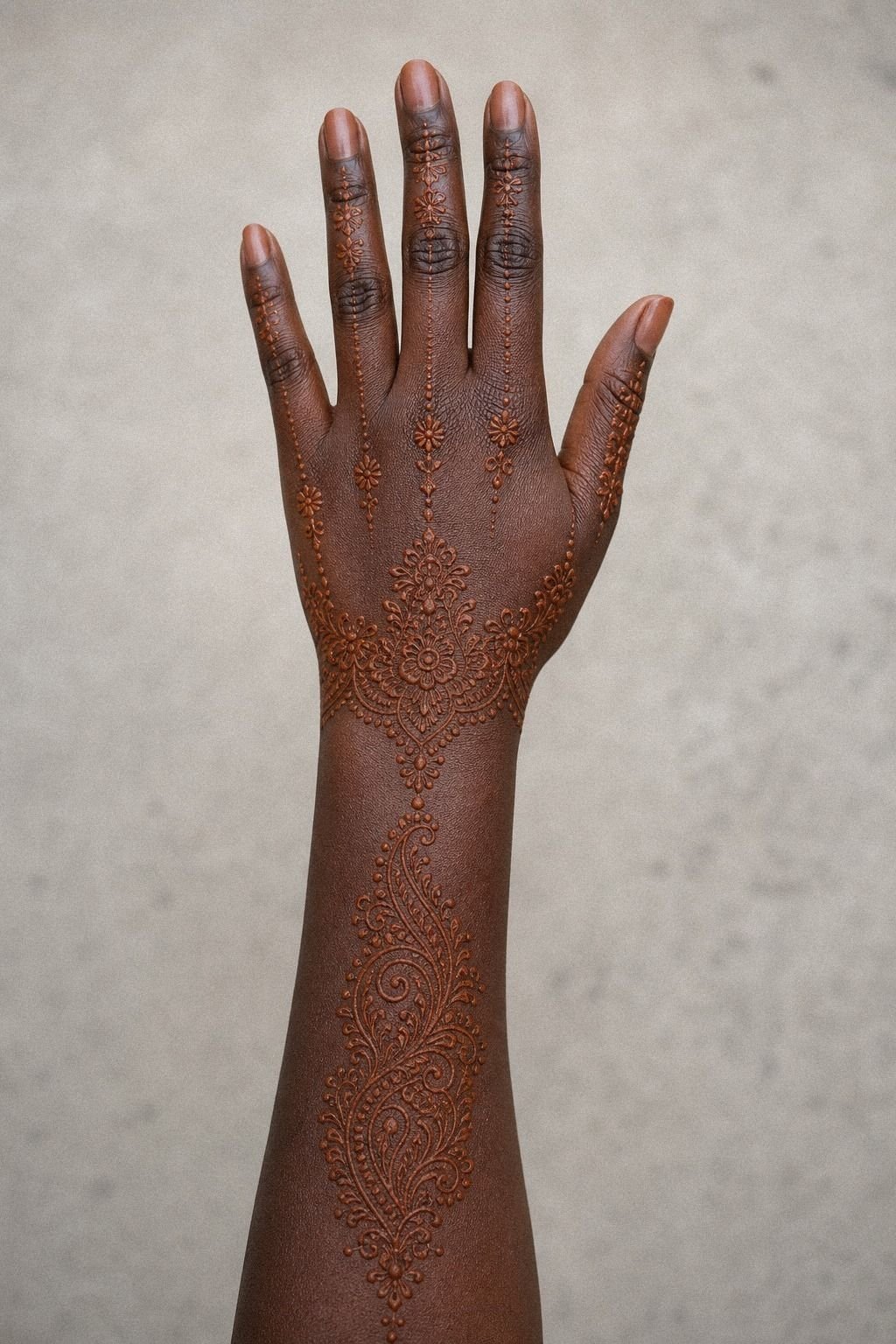 Draw Tiny Florals Below The Knuckles