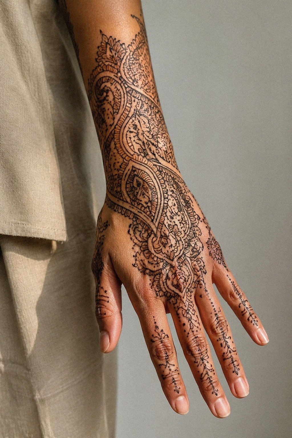 Paisley Packed Stylish Mehndi Layout