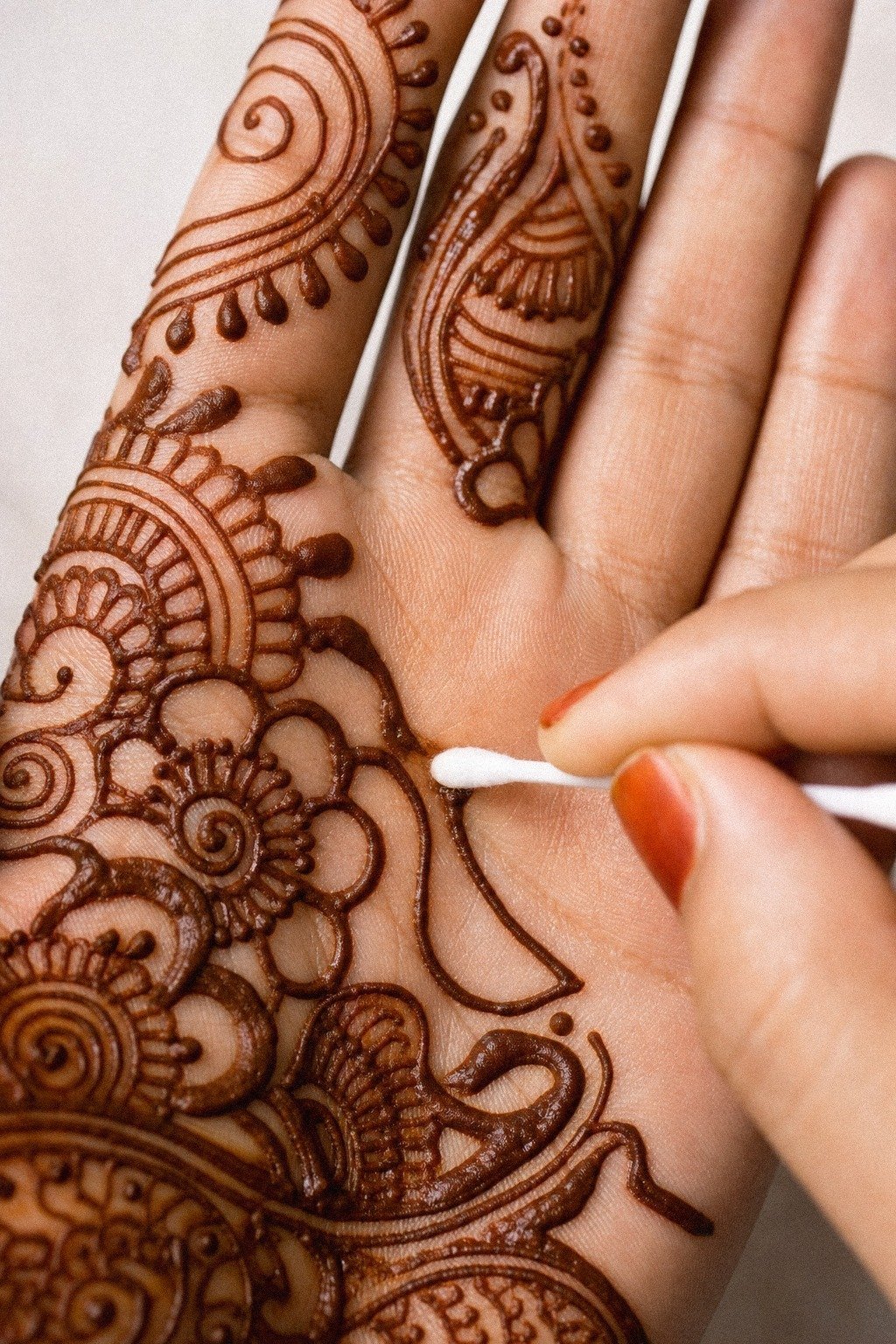 Fix Smudges With A Cotton Tip