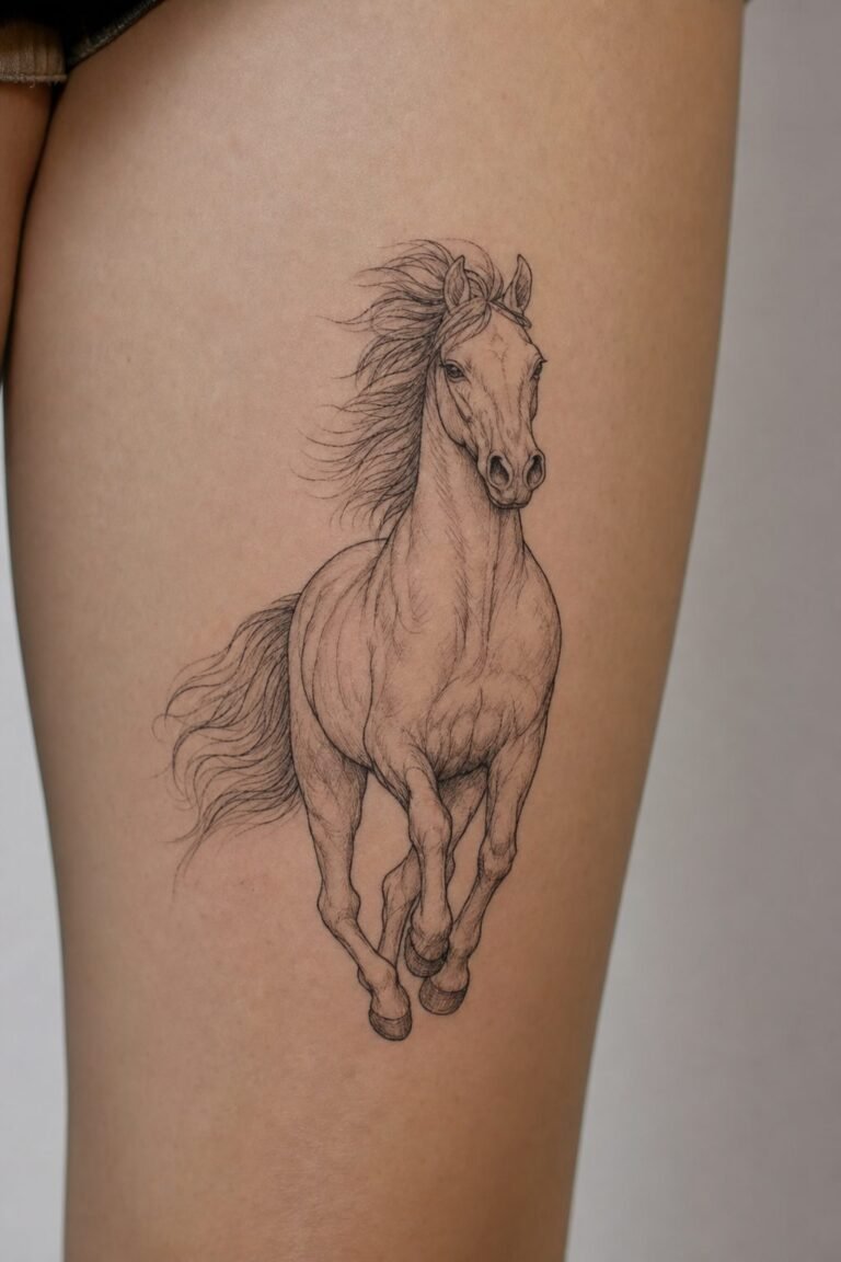 Horse Tattoo Meaning: Freedom, Strength & Spirit