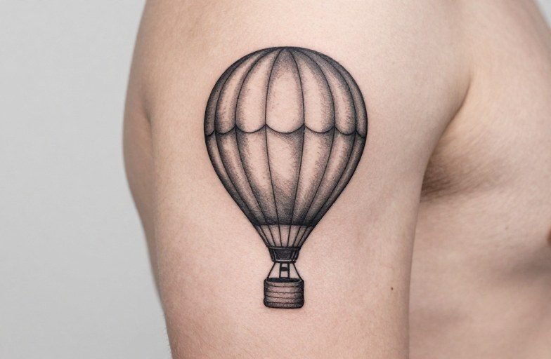 Hot Air Balloon Tattoo Meaning: Freedom, Adventure Letting Go