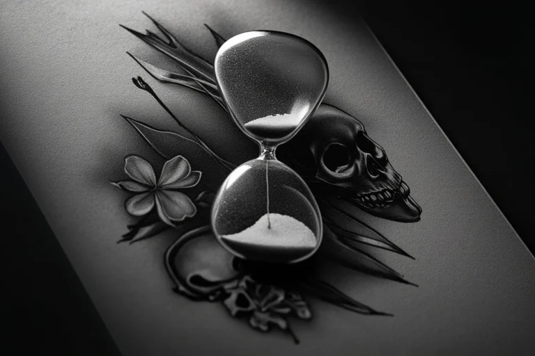 Hourglass Tattoo Meaning: Time, Mortality and Broken Glass Designs