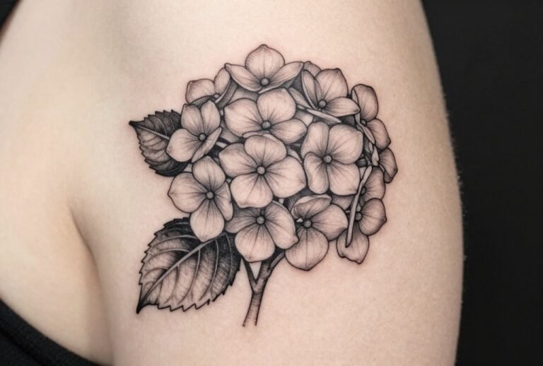 Hydrangea Tattoo Meaning: Emotion, Gratitude & Change
