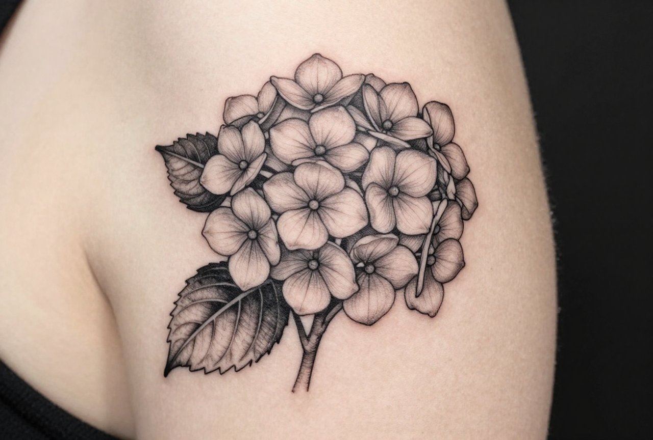 Hydrangea Tattoo Meaning: Emotion, Gratitude & Change