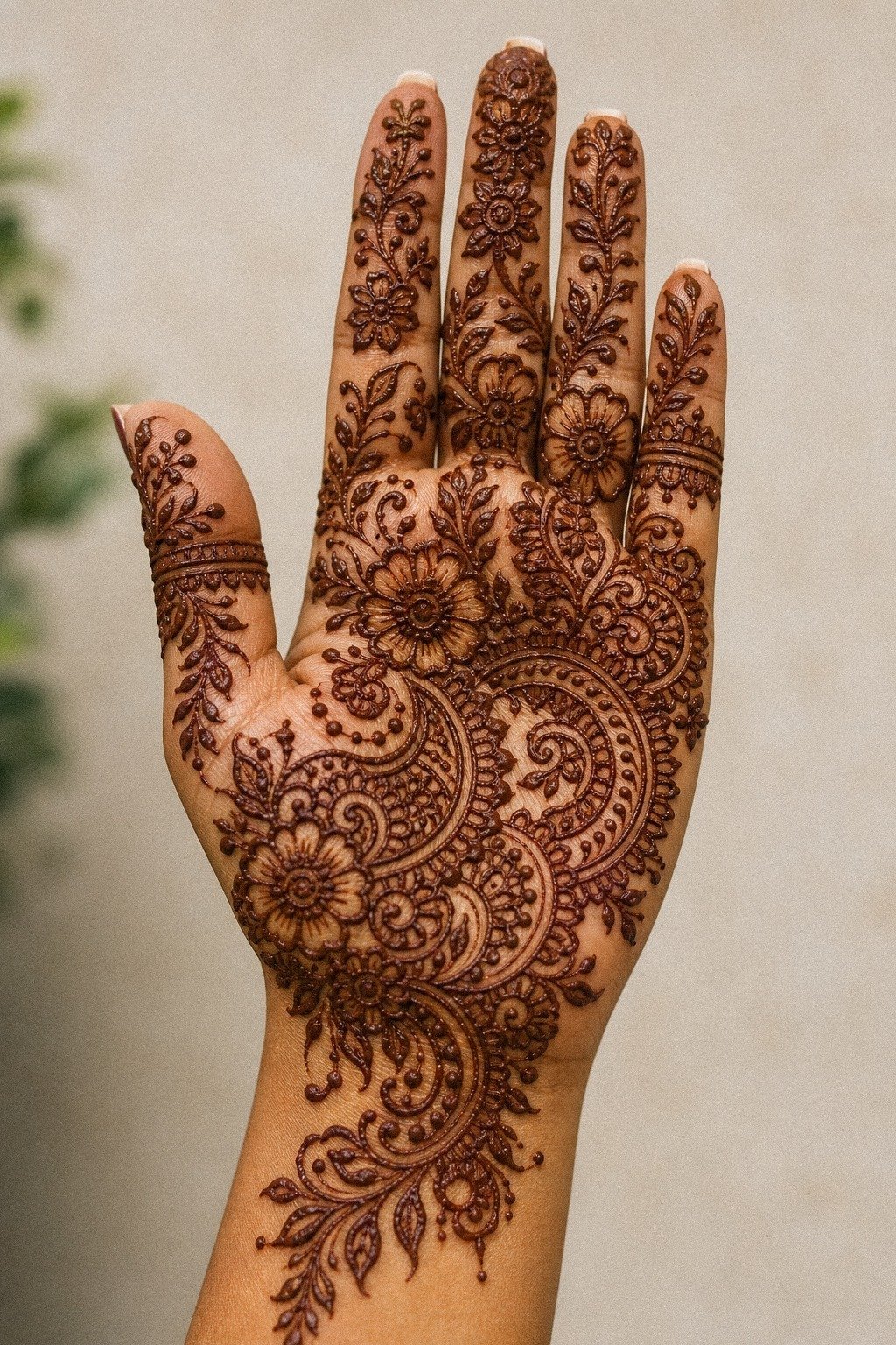 Mughal Florals Versus Bare Skin Balance