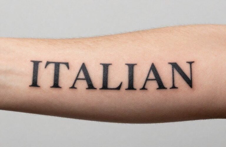 Italian Word Meanings Tattoo Meaning: Language as Skin