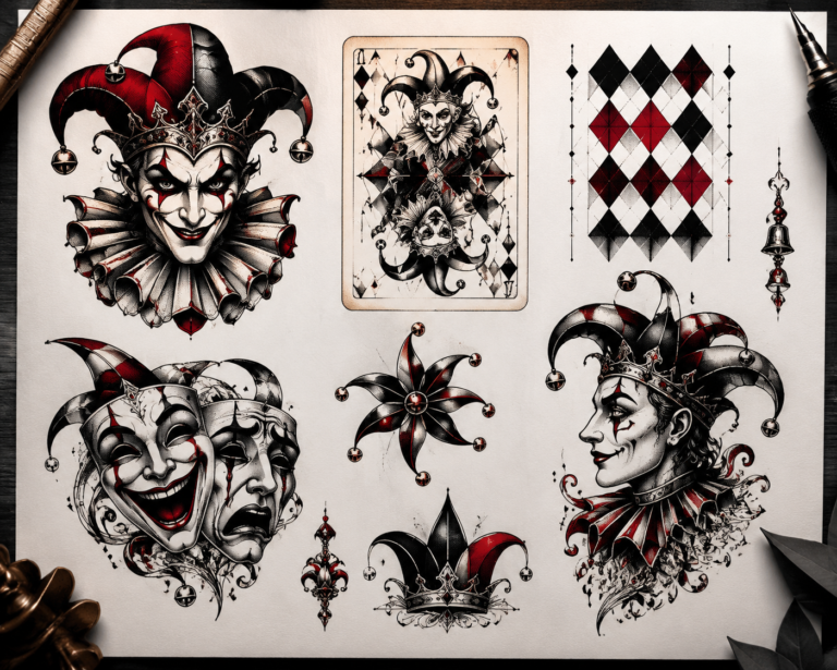 Joker Tattoo Meaning: The Wild Card, the Jester and Dark Humor as Armor