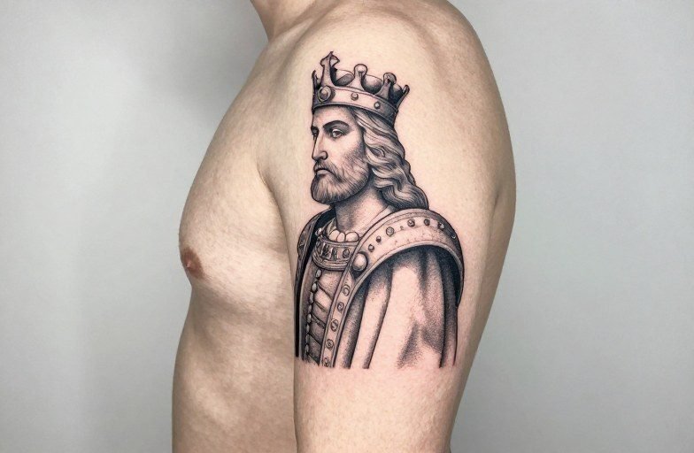 King Baldwin Tattoo Meaning: Crusader King Symbolism