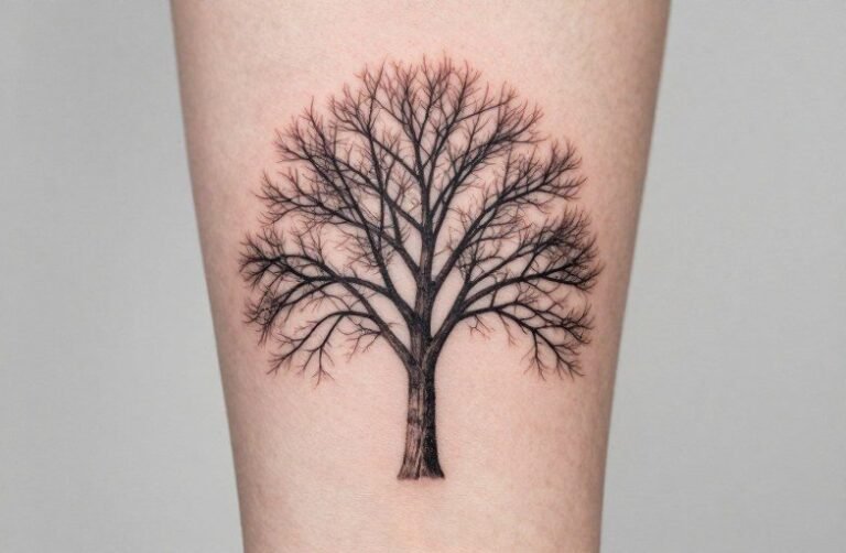 Leafless Tree Tattoo Meaning: Bare Branches, Deep Roots
