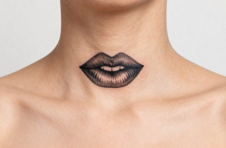 Lipstick Neck Tattoo Meaning: Symbolism, Styles & Placement