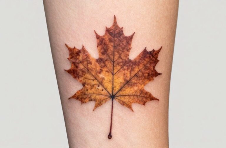 Maple Leaf Tattoo Meaning: Nature, Change, and Identity