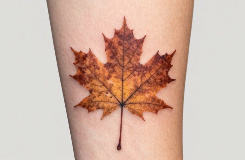 Maple Leaf Tattoo Meaning: Nature, Change, and Identity