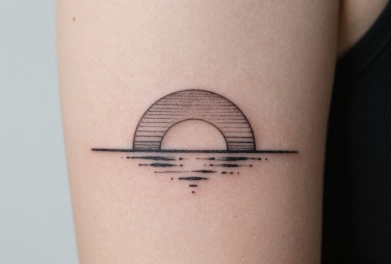 Minimalist Sunset Tattoo Ideas