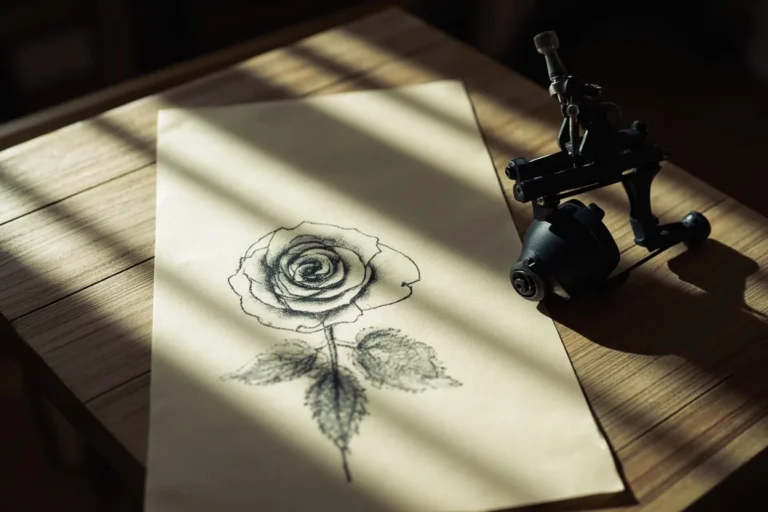Old tattoo refresh planning sketches