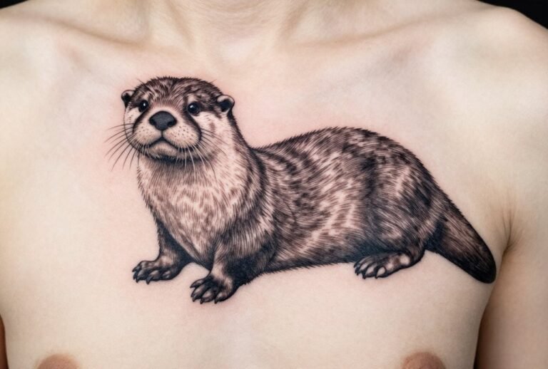 Otter Tattoo Meaning: Playfulness, Family & Resilience