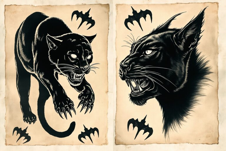 Panther Tattoo Meaning: Black Panther Symbolism, Old-School vs Realism, Placement and Color
