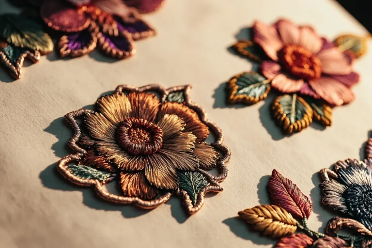 Patch tattoo style embroidered texture flash sheet