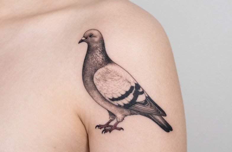 Pigeon Tattoo Meaning: Peace, Home, and Urban Survival