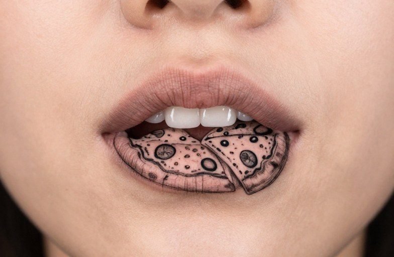 Pizza Inside Lip Tattoo Meaning: Symbolism Style Guide