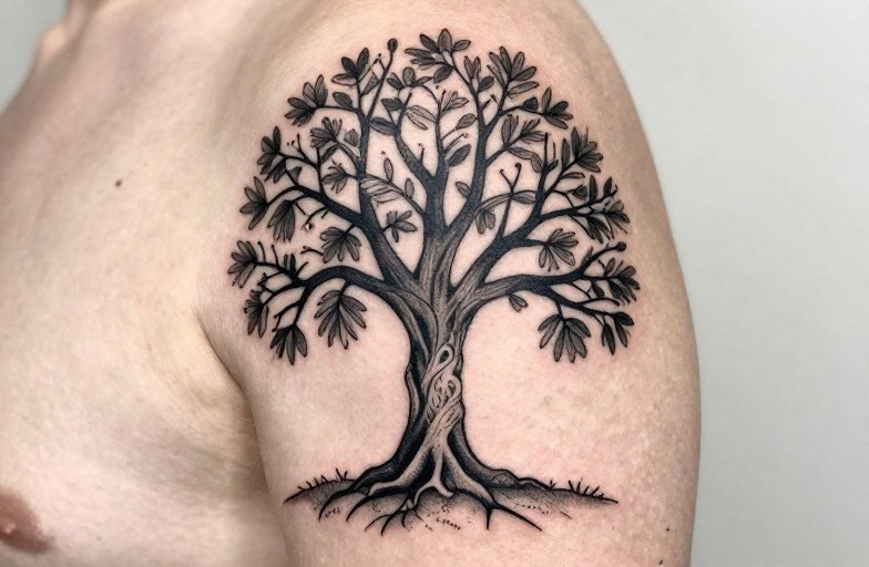 Poisonous Tree Tattoo Meaning: Danger, Growth Protection