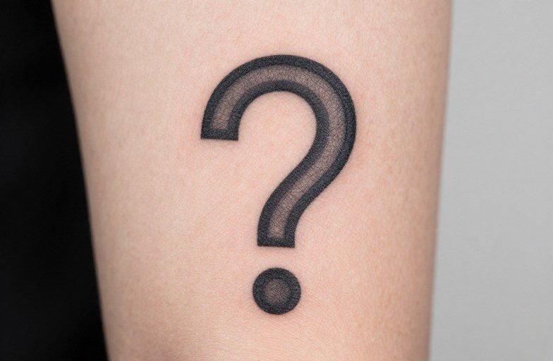 Question Mark Tattoo Meaning: Mystery, Doubt Curiosity