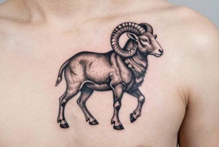 Ram Tattoo Meaning: Strength, Leadership & Aries Symbolism