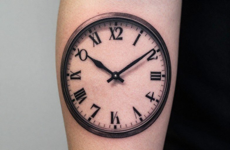 Realistic Clock Tattoos: Style Guide