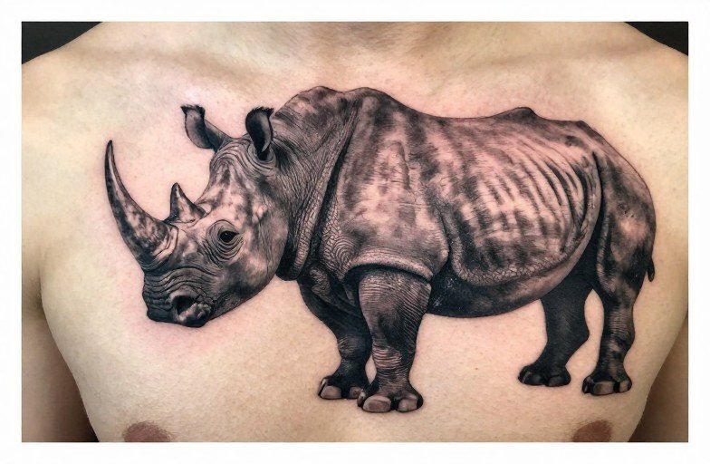 Rhino Tattoo Meaning: Power, Solitude, and Quiet Strength
