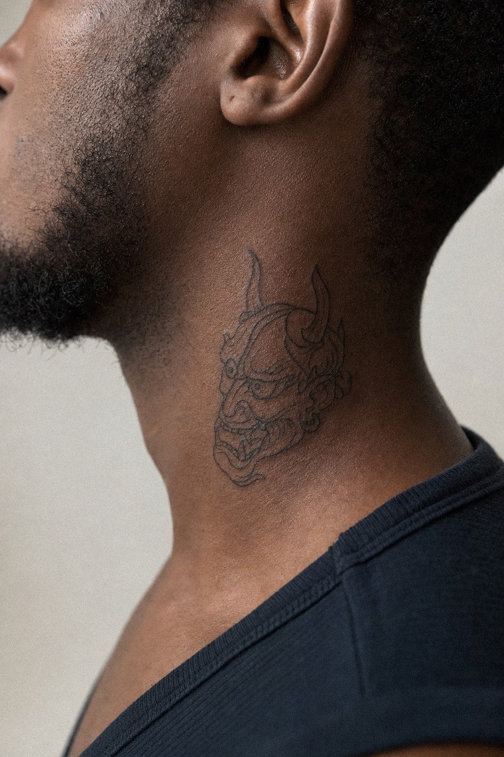 Is the Neck Too Visible for an Oni Mask?