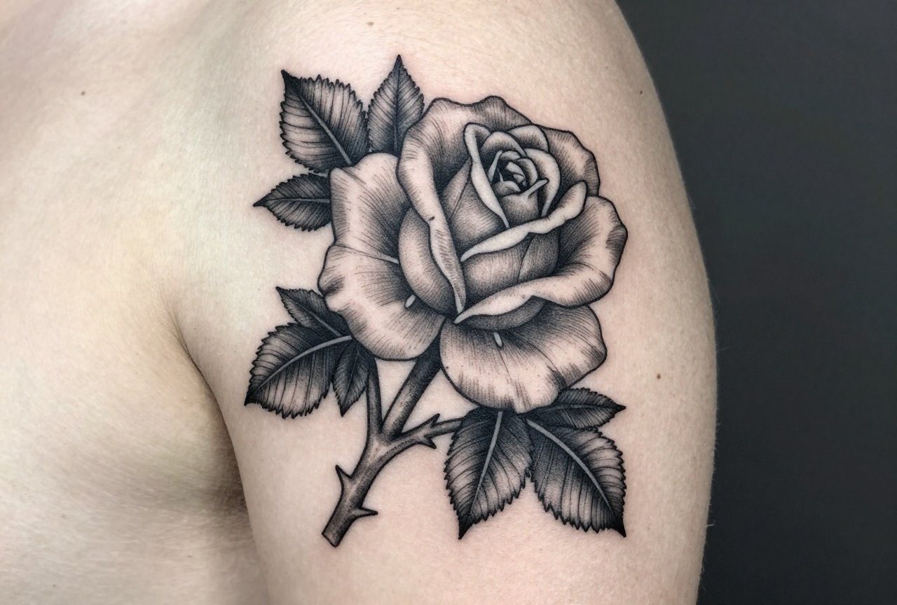 Roses and Thorns Tattoo Meaning: Beauty, Pain, and Protection