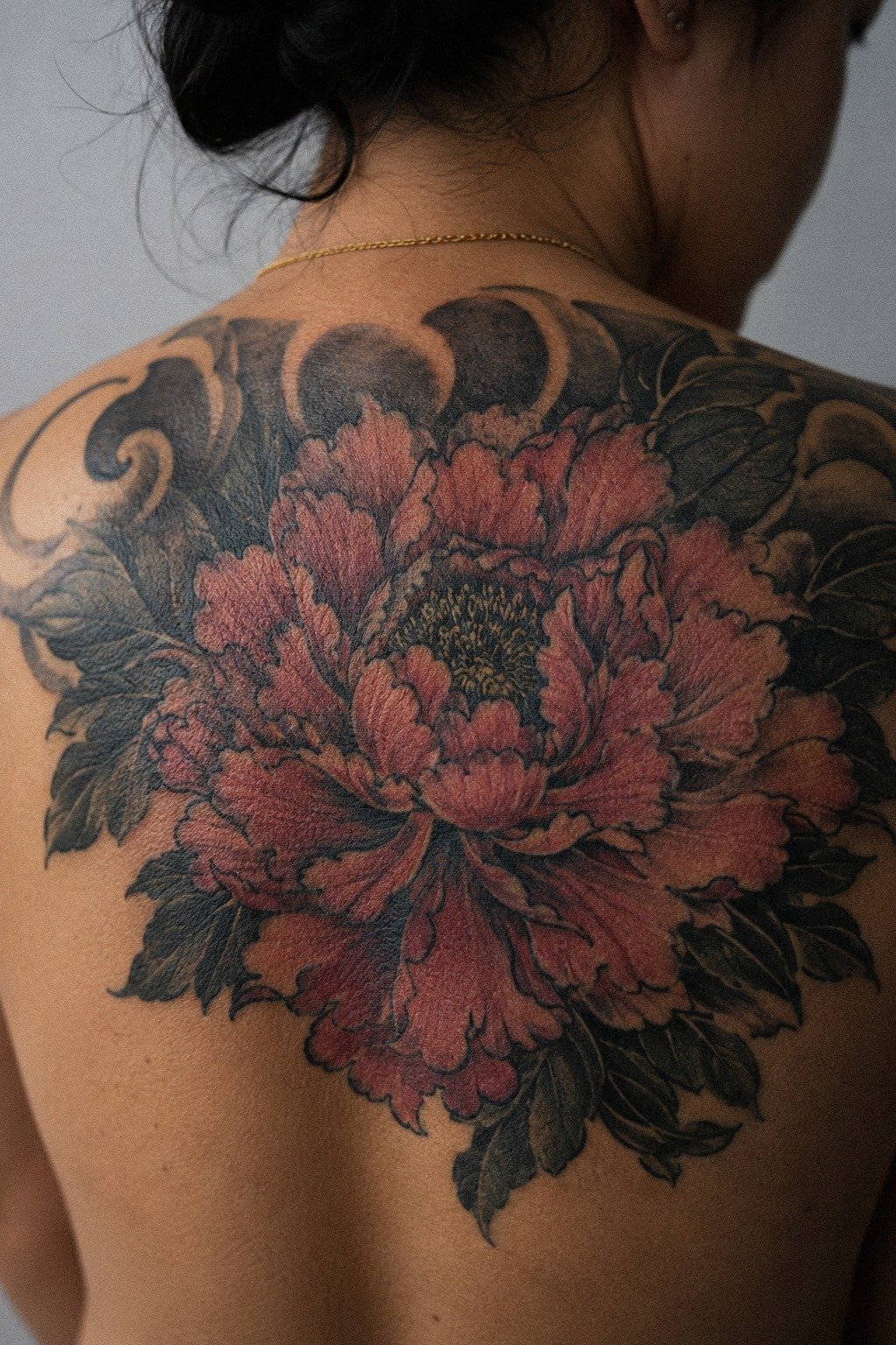 Go Full Back with a Peony Irezumi
