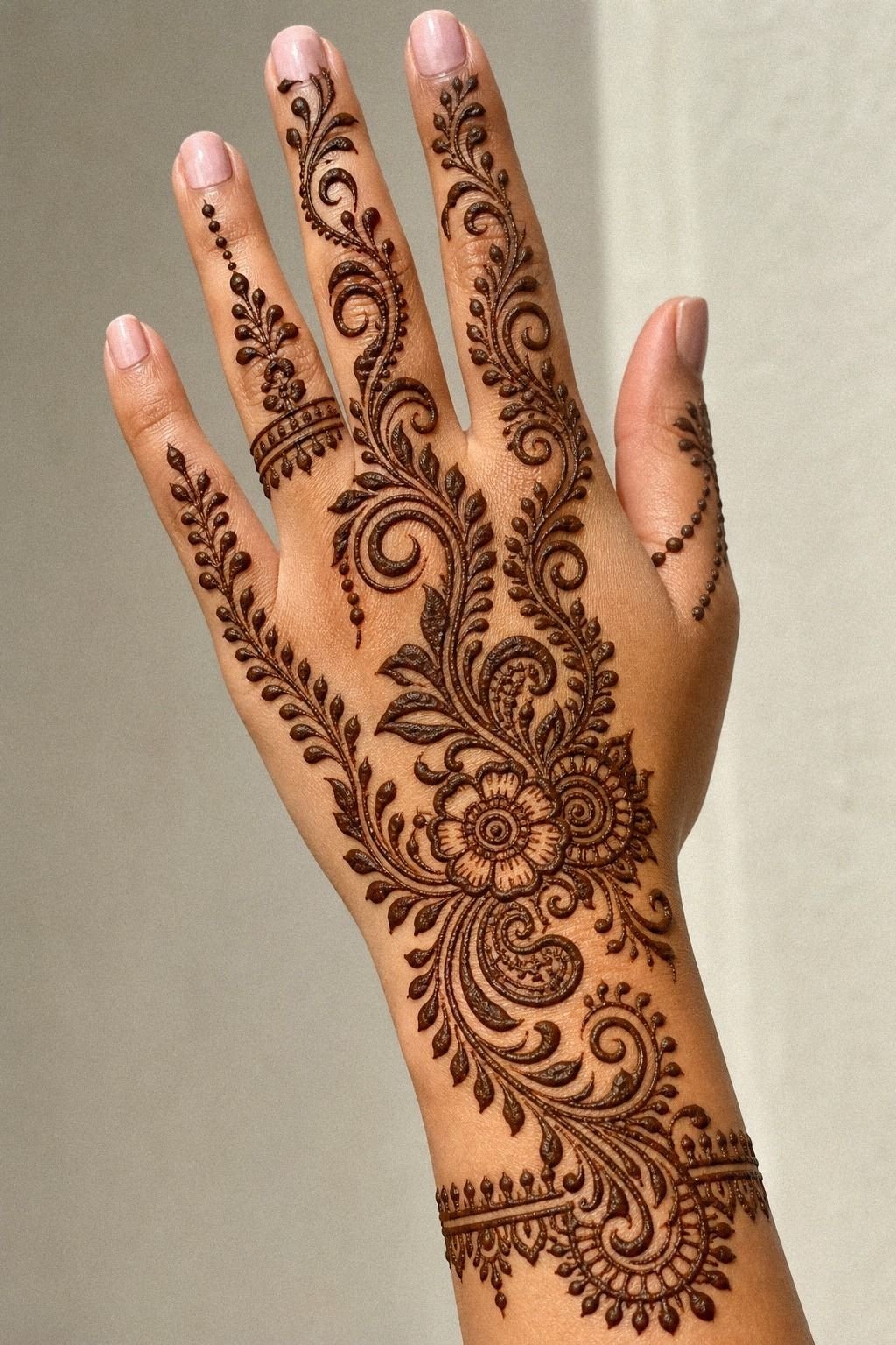 Full Hand Arabic Floral Mehndi Layout