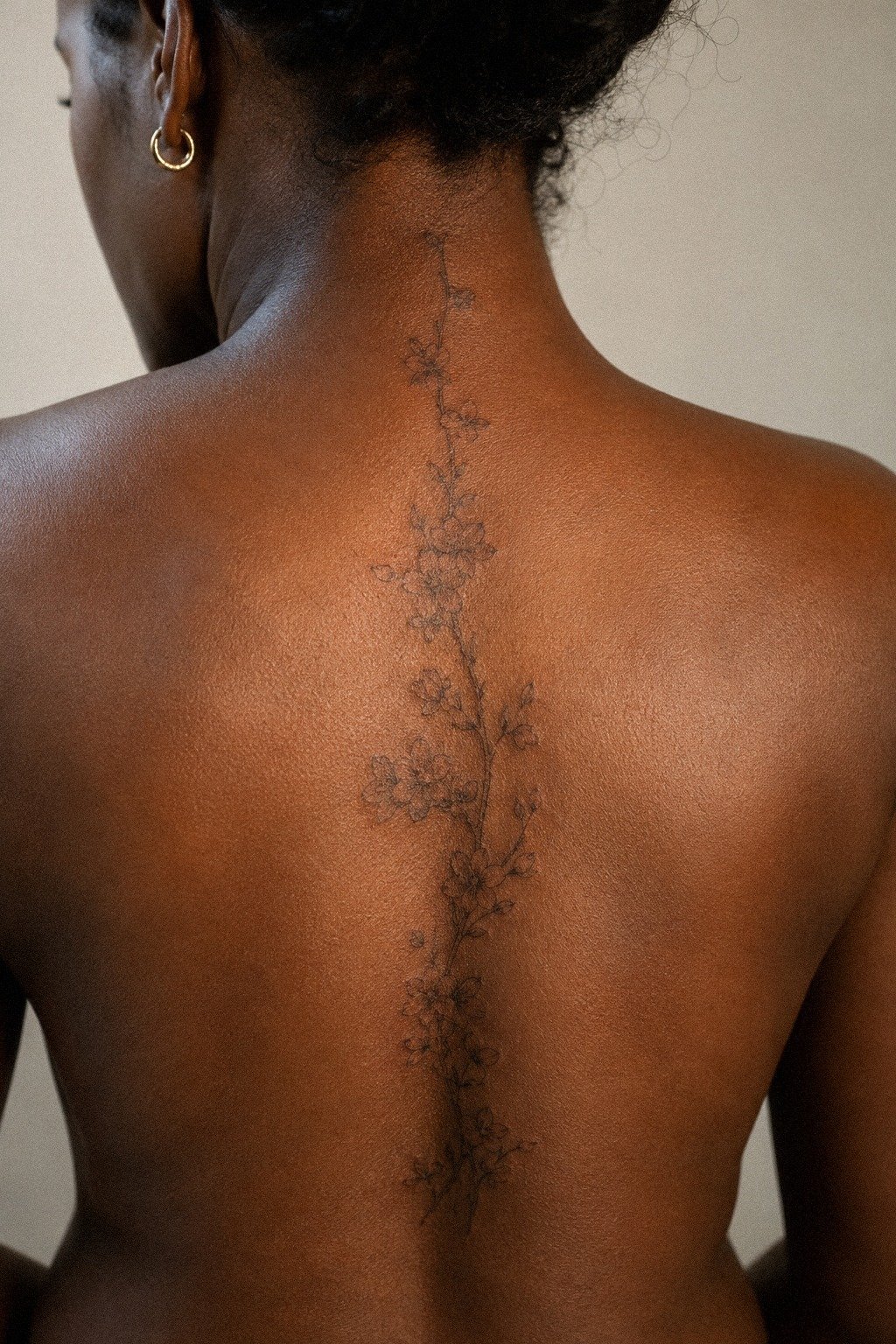 Stack a Cherry Blossom Fine Line Down the Spine