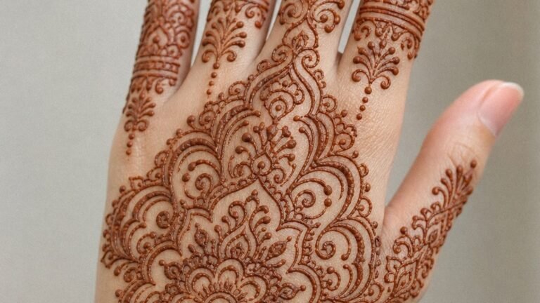 How to Draw Simple Henna Designs Hand Without Messy Lines