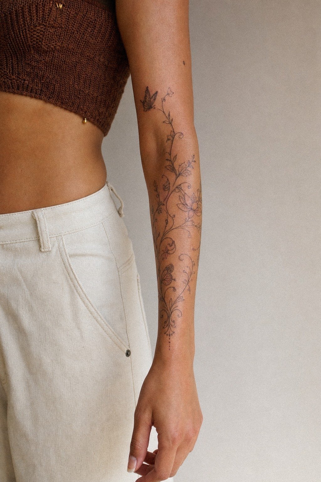I Added A Butterfly Near The Elbow