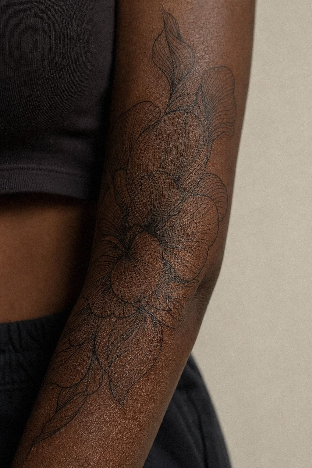 I Matched Petals To My Arm Curves